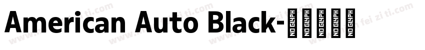 American Auto Black字体转换